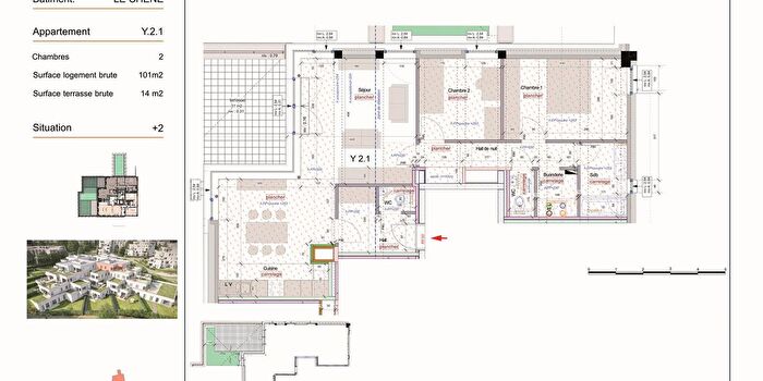 2-kamerappartement te koop in Wavre