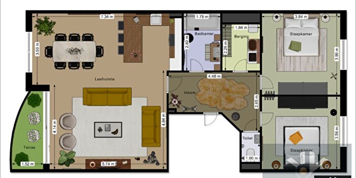 2-kamerappartement te koop in Paal