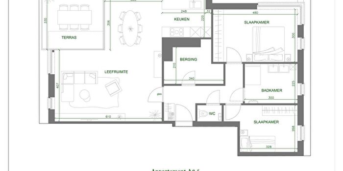 2-kamerappartement te koop in Mechelen