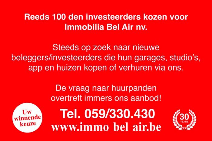 1-kamerappartement te huur in Oostende