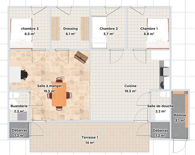 2-kamerhuis te koop in Celles