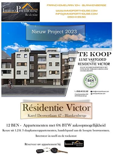 1-kamerappartement te koop in BLANKENBERGE