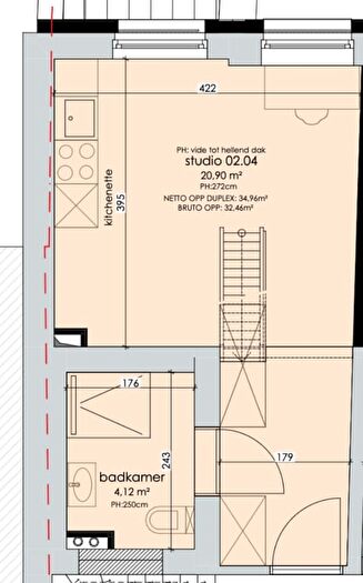 1-kamerappartement te huur in Mechelen