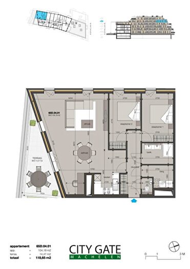 2-kamerappartement te koop in Machelen