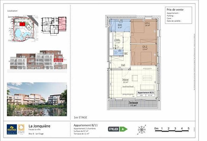 2-kamerappartement te koop in Fosses-la-Ville