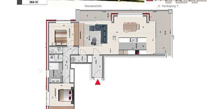 2-kamerappartement te koop in Ieper