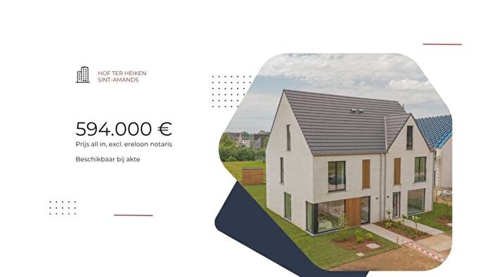3-kamerhuis te koop in SINT-AMANDS