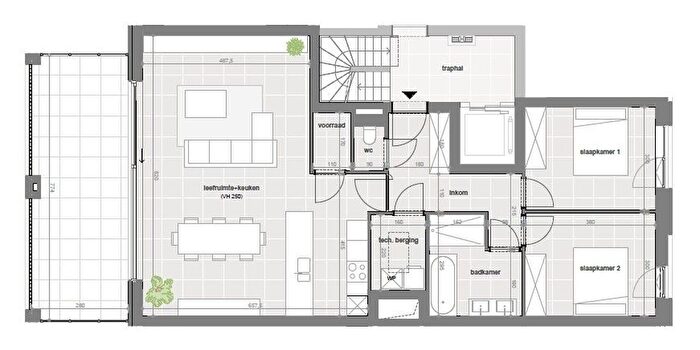 2-kamerappartement te koop in Kuurne