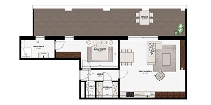 1-kamerappartement te koop in Aarschot