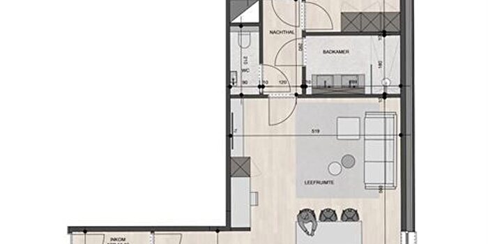 2-kamerappartement te koop in Mechelen-aan-de-Maas