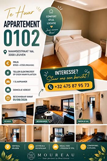 1-kamerappartement te huur in Leuven