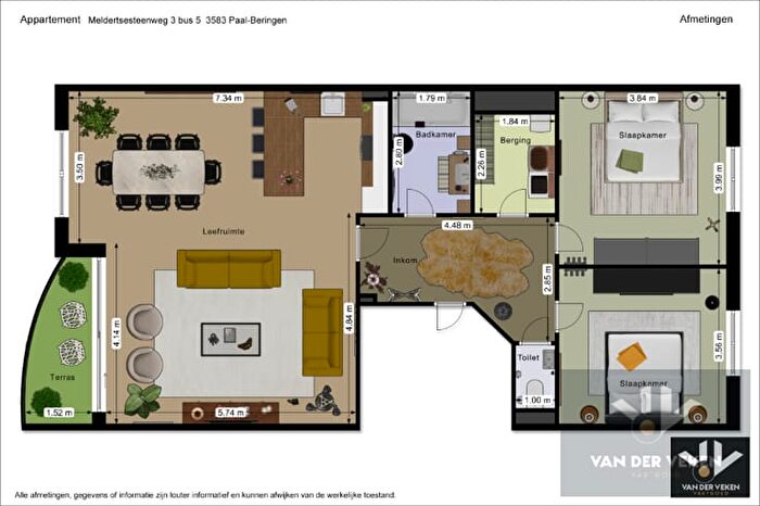 8-kamerappartement te koop in Paal