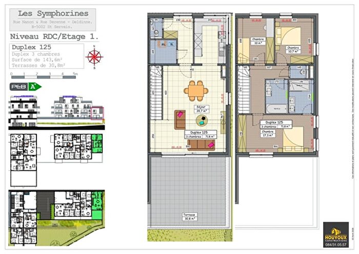 3-kamerhuis te koop in Namur