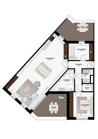 2-kamerappartement te koop in AARSCHOT
