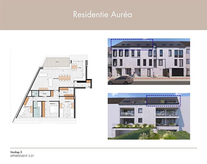3-kamerappartement te koop in AALST